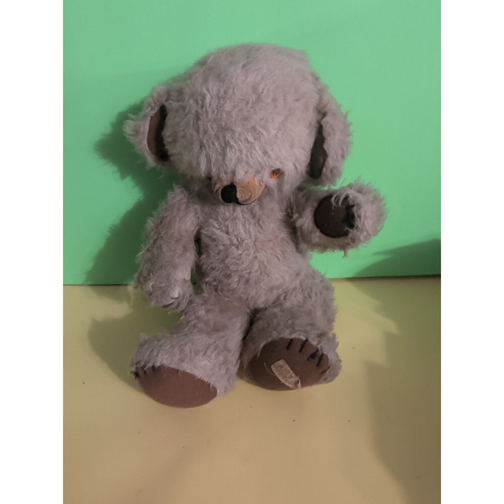 Merrythought Cheeky Bear Jointed Vintage Mohair w/ Bell Ears